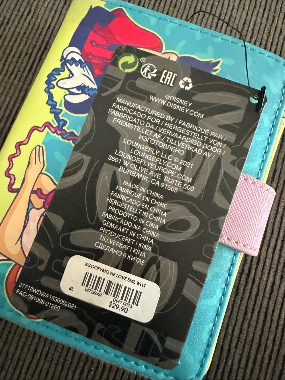 Loungefly x Disney Goofy Movie Max & Roxanne Wallet